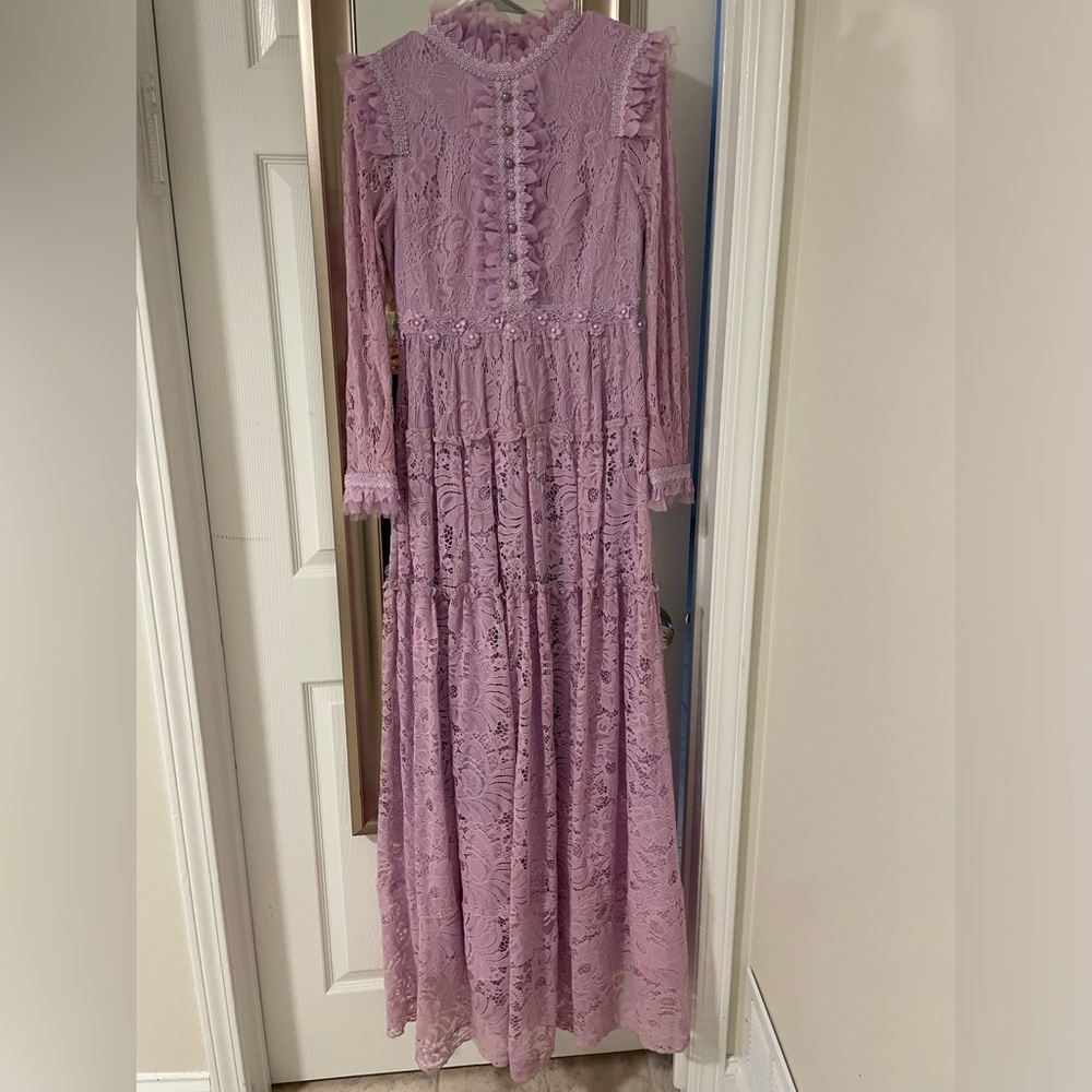 Lavender custom made beautiful gown